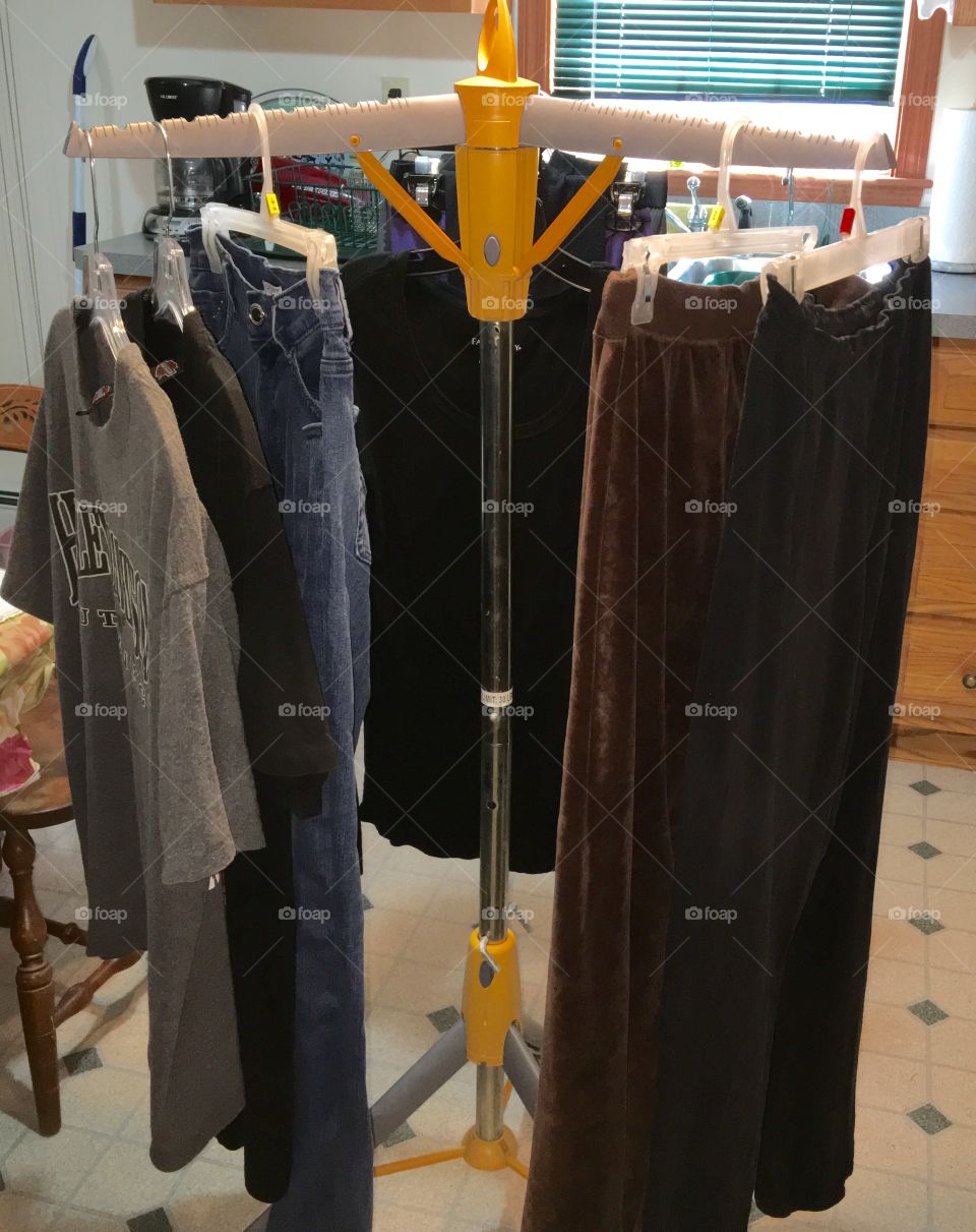 Clothes Indoor Rack For Drying in Apartments or For Use As A Display Rack In A Store For Merchandise 