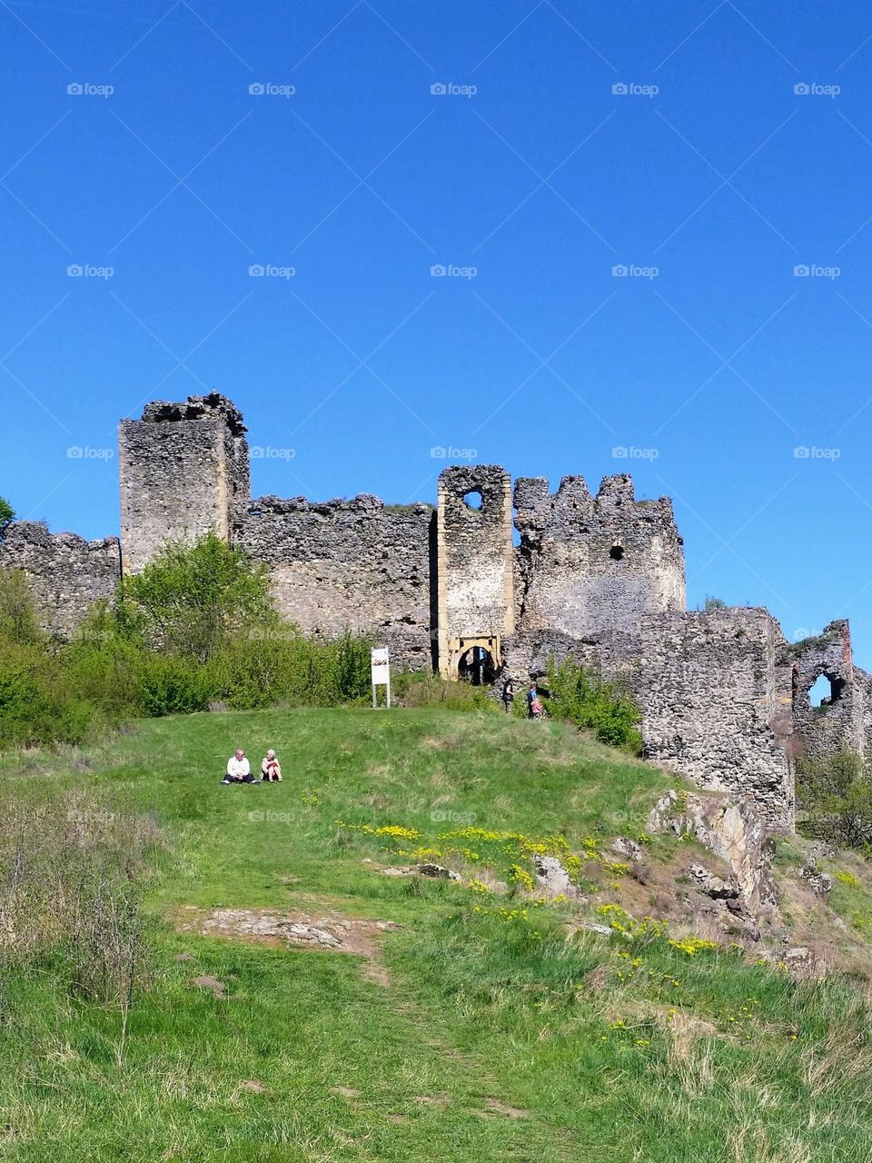 the ruins of the Şoimoș fortress