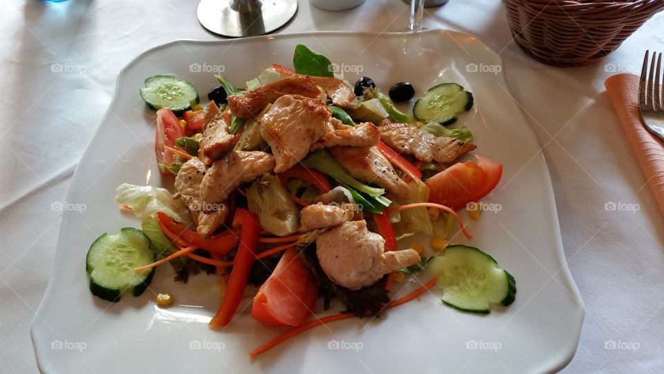 Salad with Chicken breast
