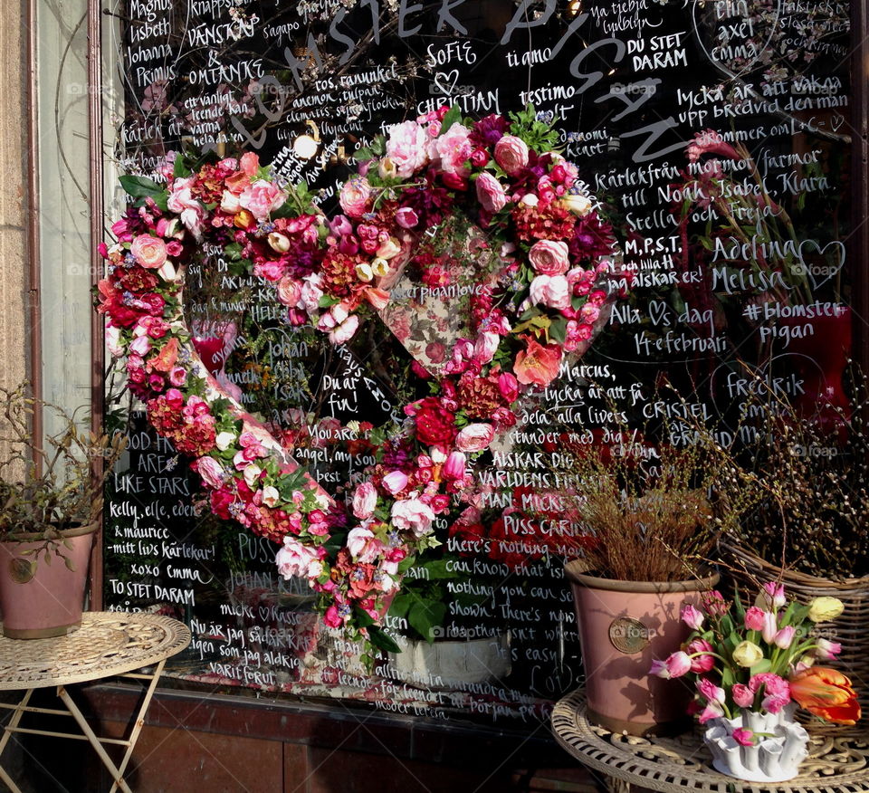 Flowershop, Valentine's.