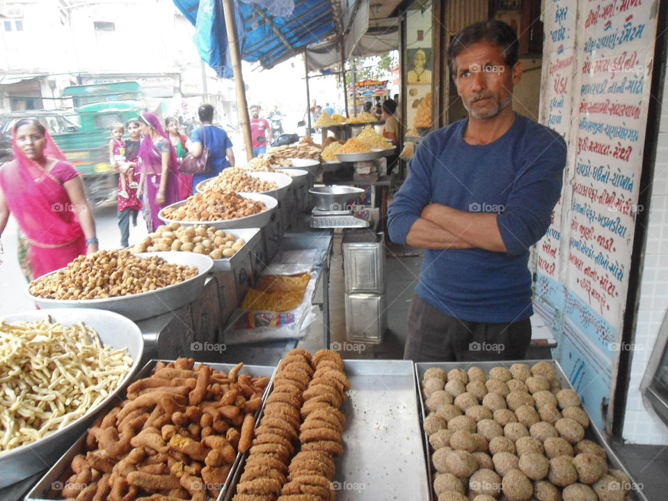 Indian sweet seller