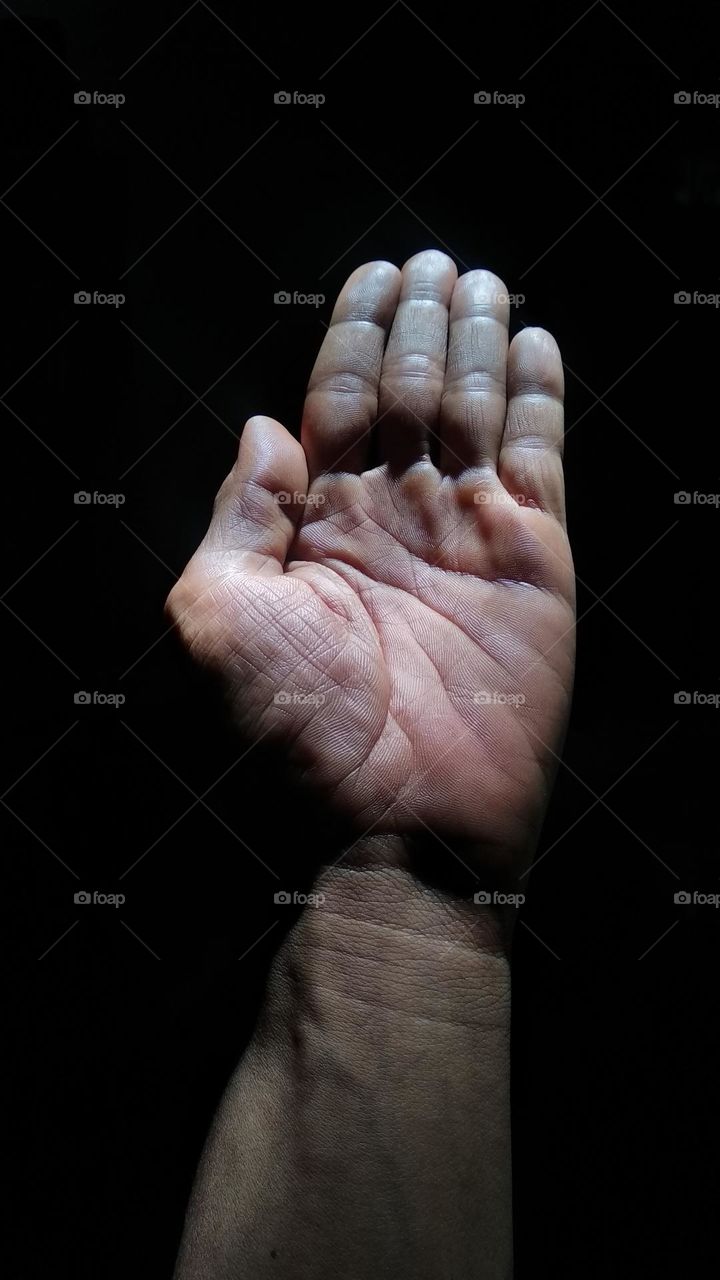 Open arms in the sun.