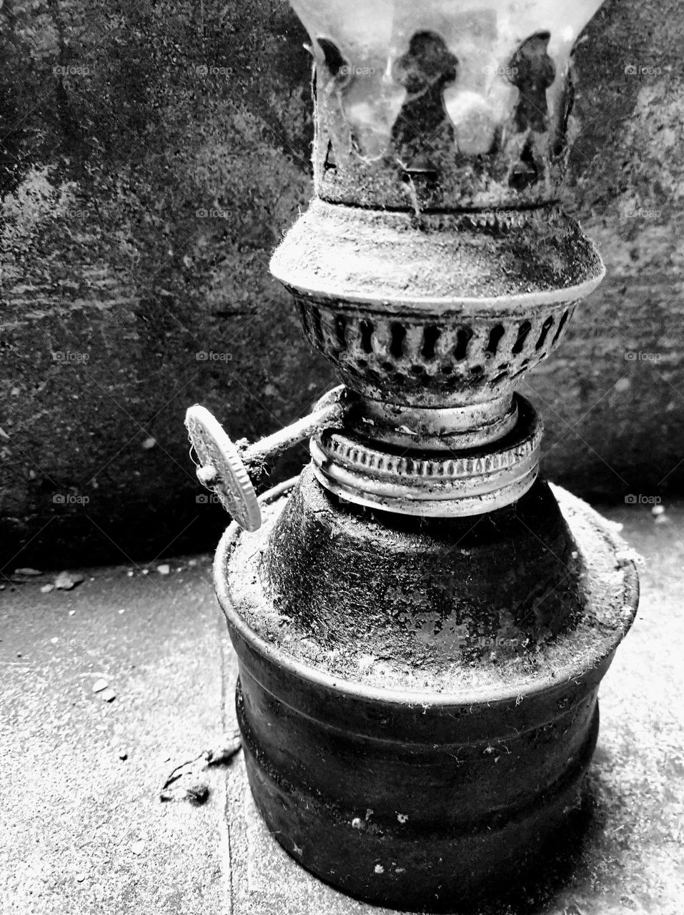 Colonial era oil lamp