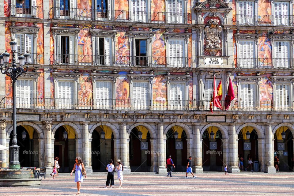 The plaza mayor in Madrid 