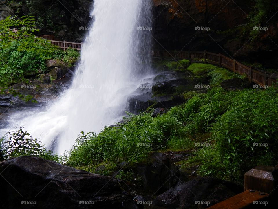 Dry falls in North Carolina