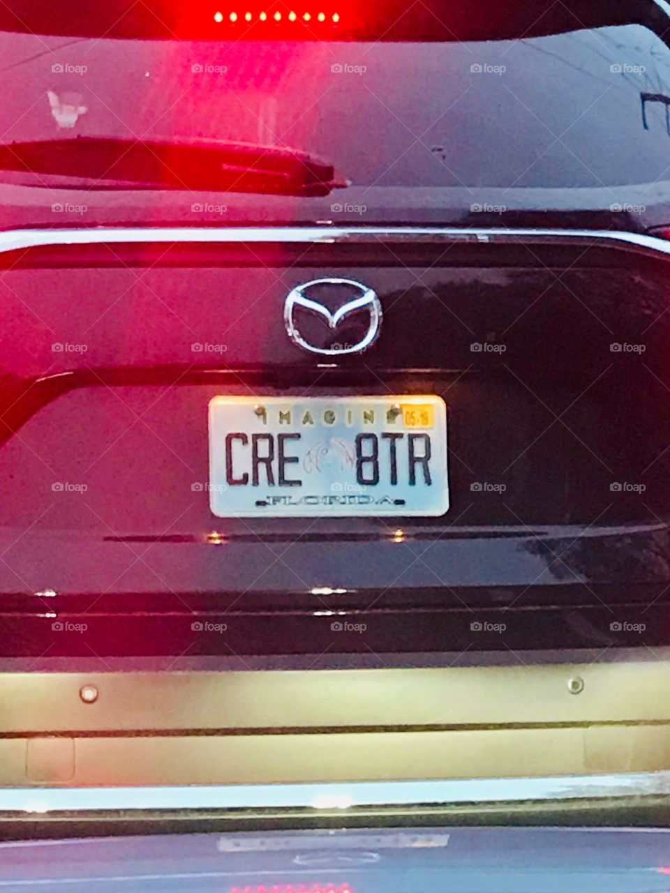 CRE 8TR Unique Florida license plate 