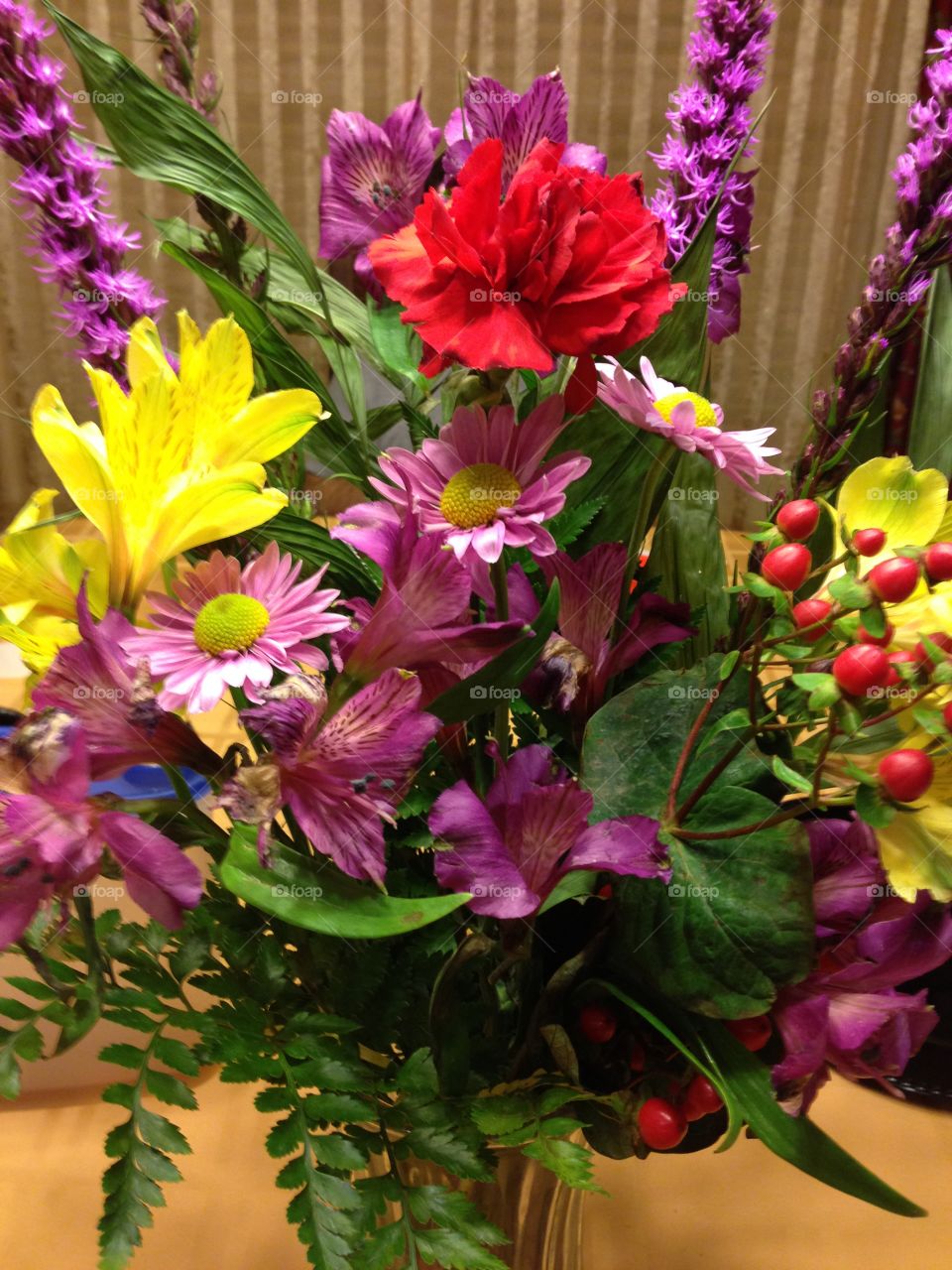 Table flower bouquet