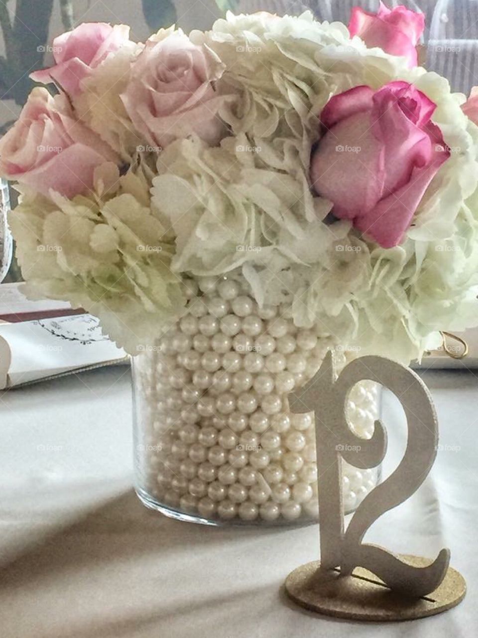 Wedding reception centerpiece