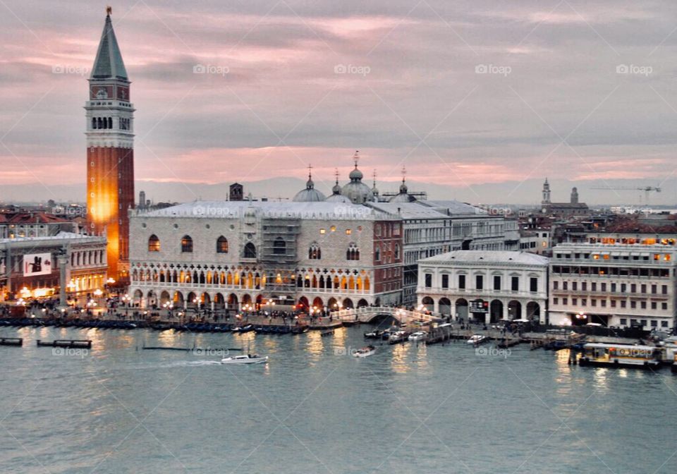 Venice, Italy in the evening 