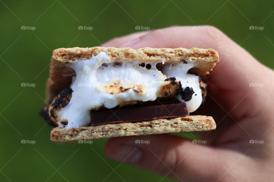 Freshly made smores