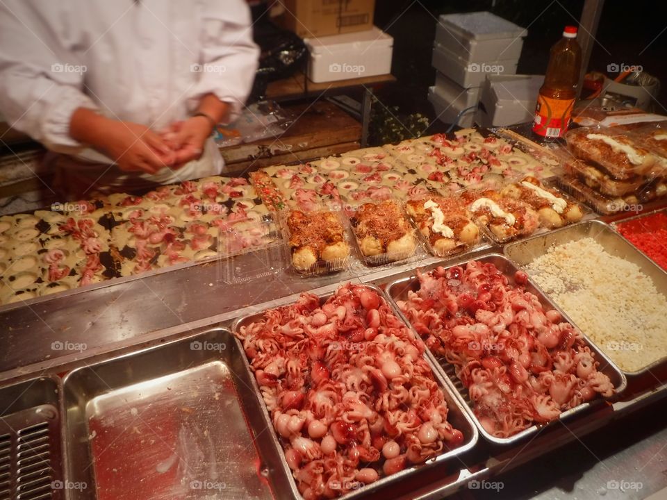 Japanese local gourmet Takoyaki