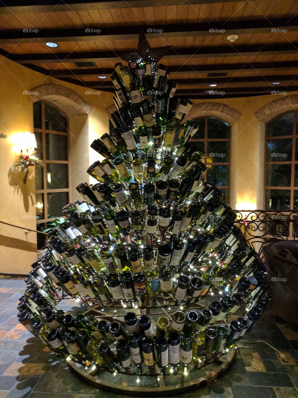 wine bottle Christmas tree