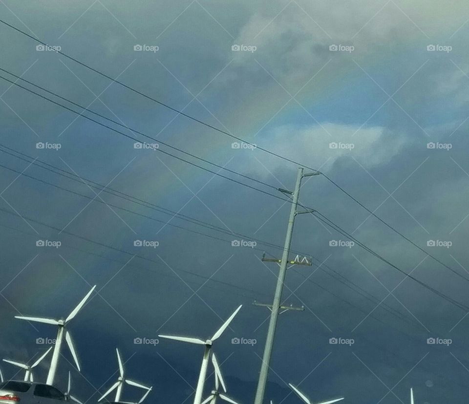 Rainbow over
Palm Springs