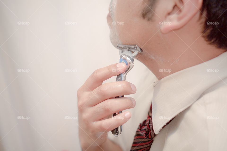 Man Shaving