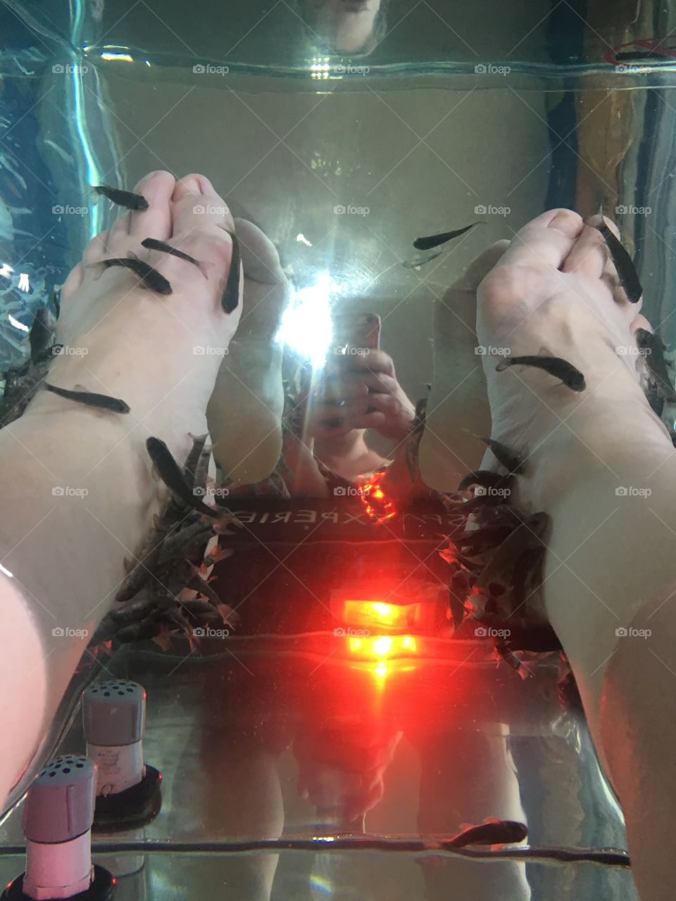 Fish Foot Spa at Coco Beach Costa Rica 