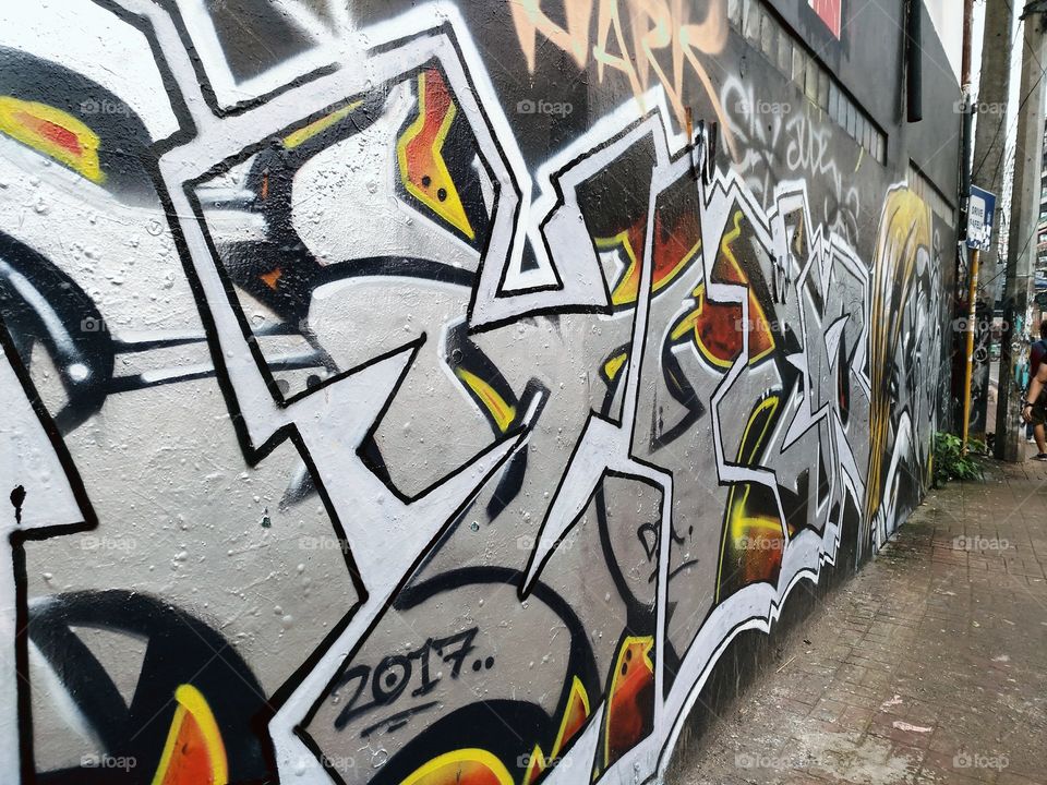 Street Grafitti Gangsta wall