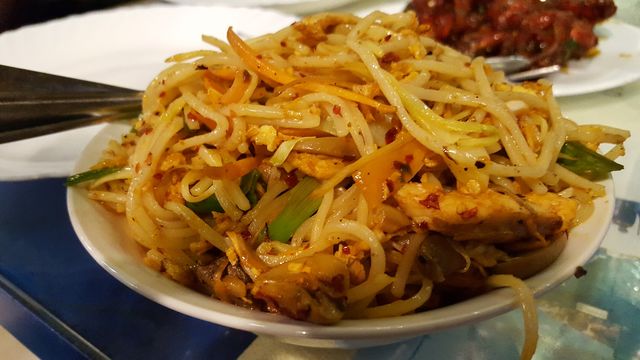Chicken noodles