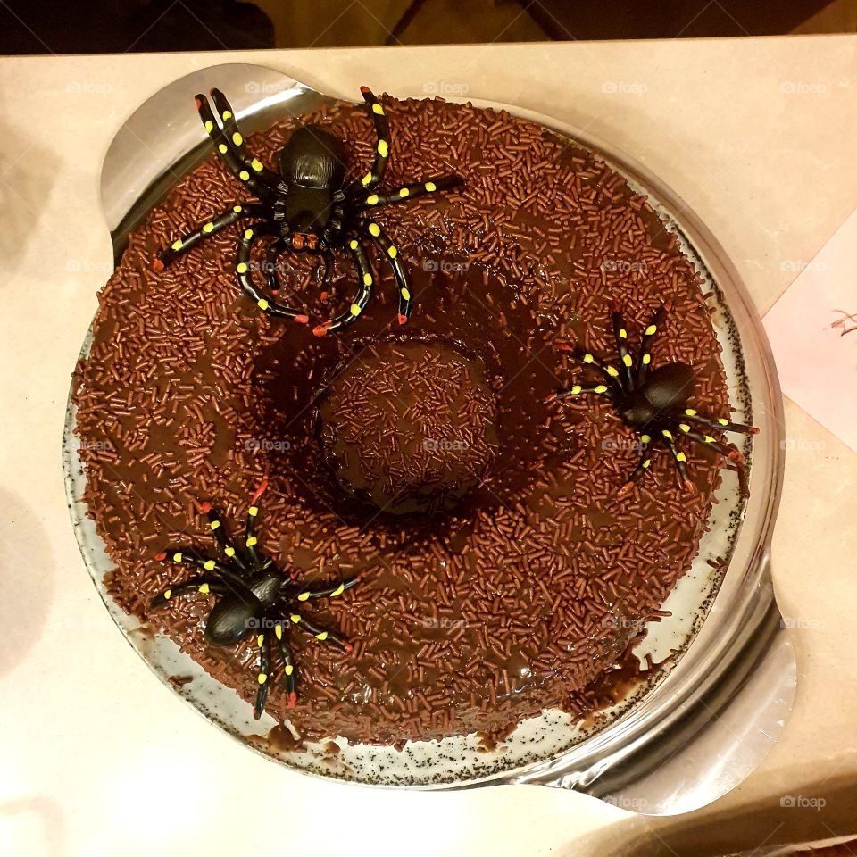 Halloween party cake.