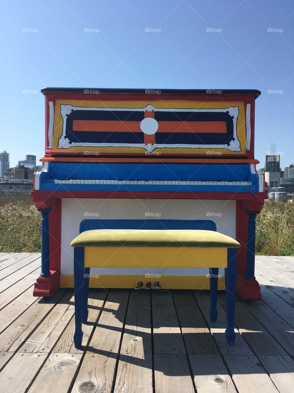 Rainbow piano