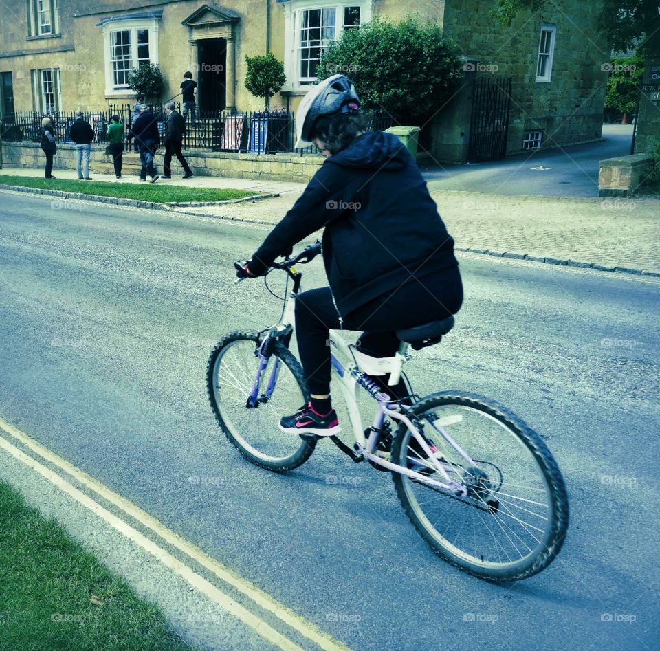 Cyclist. Street