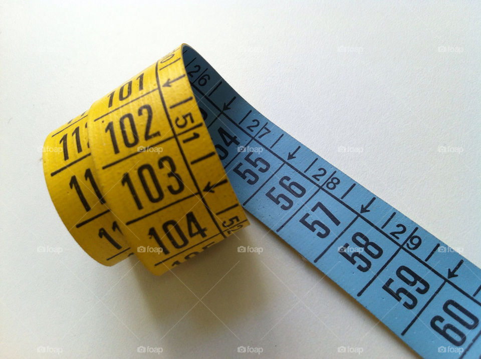 yellow number tape measure by dasar