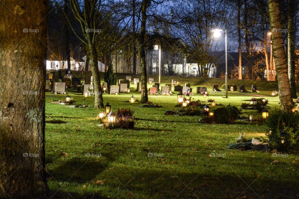 Graveyard at all Saint's Night