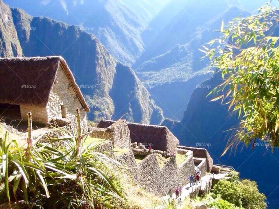 Machu Picchu houses - Peru 