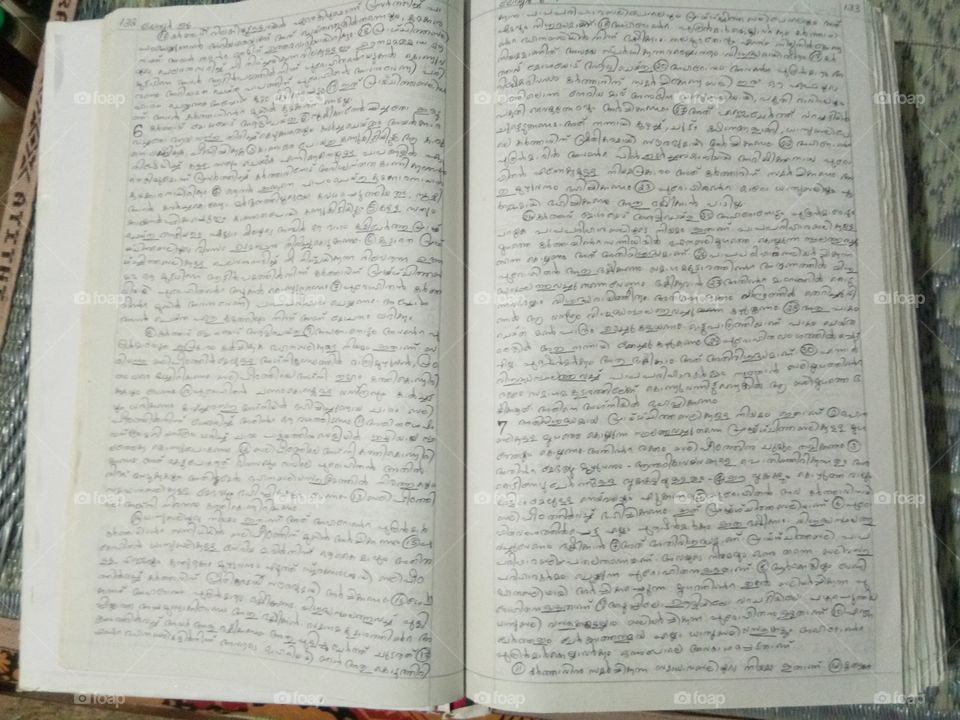 Hand writting Bible