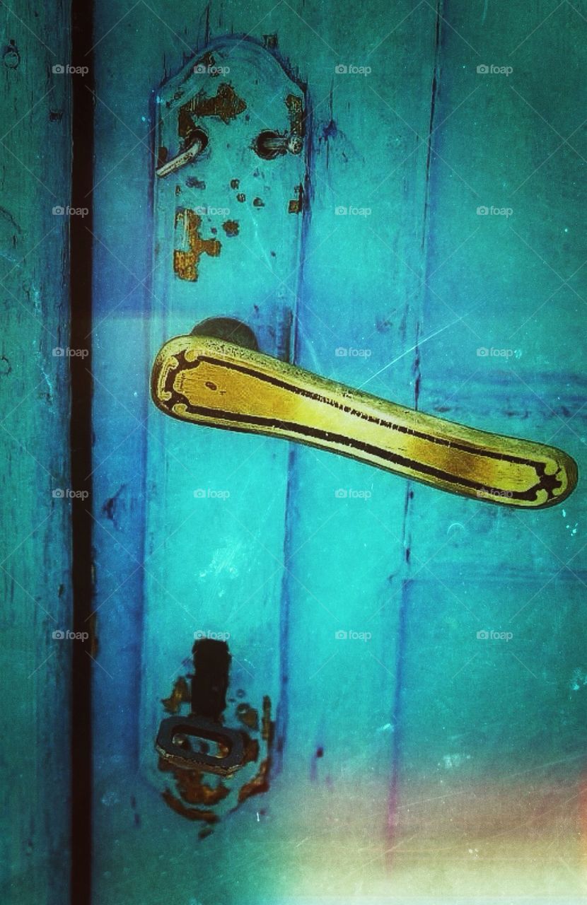 Blue door