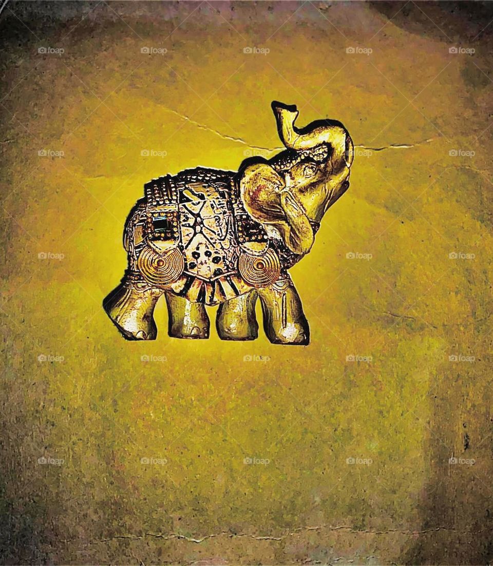 The vintage elephant...✨📸This photo was taken by me. This is an elephant statue, beneath which I placed a sheet and then clicked this photo.🤍I hope you like it !