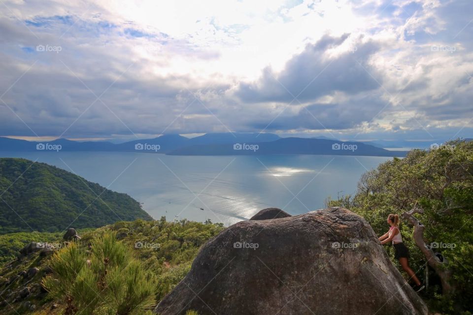 Little girl in top. Like bird. 