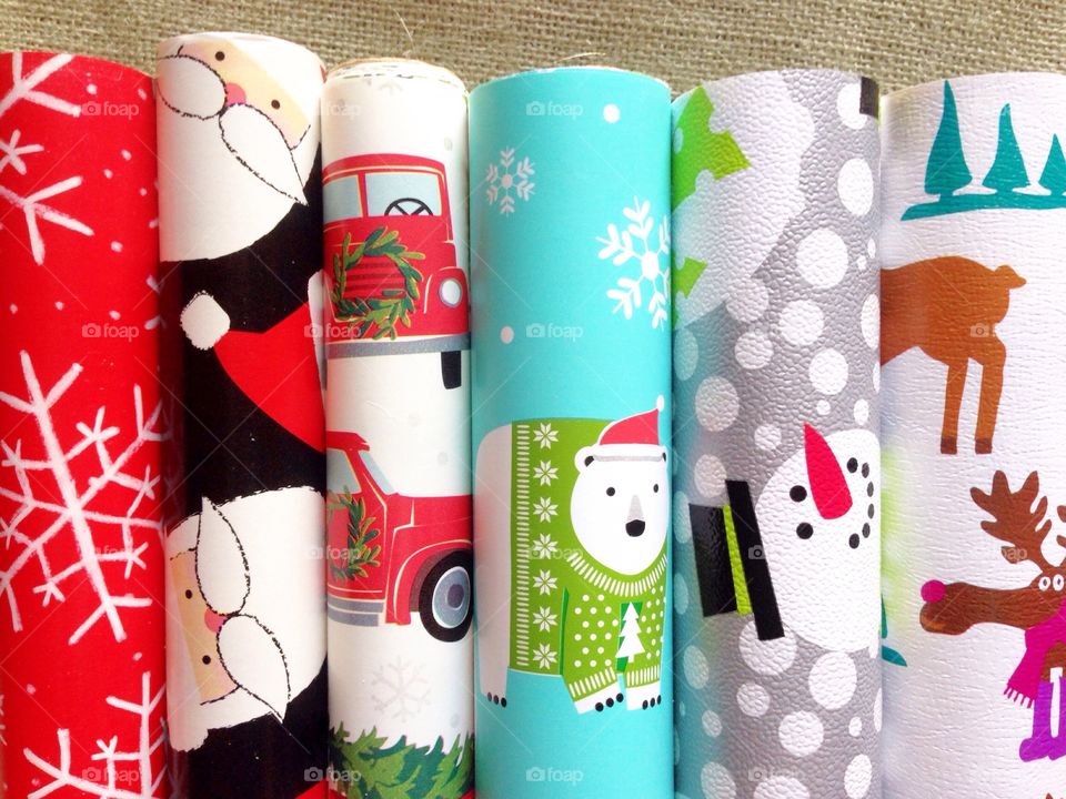 Colorful wrapping paper can be so much fun! 
