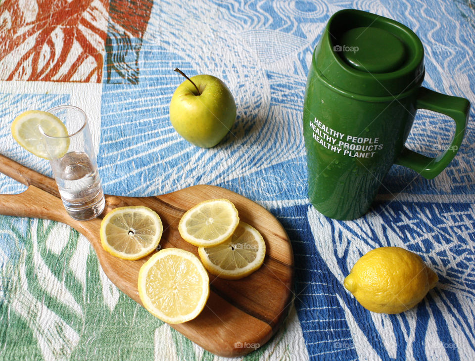 Healthy fruits and drink