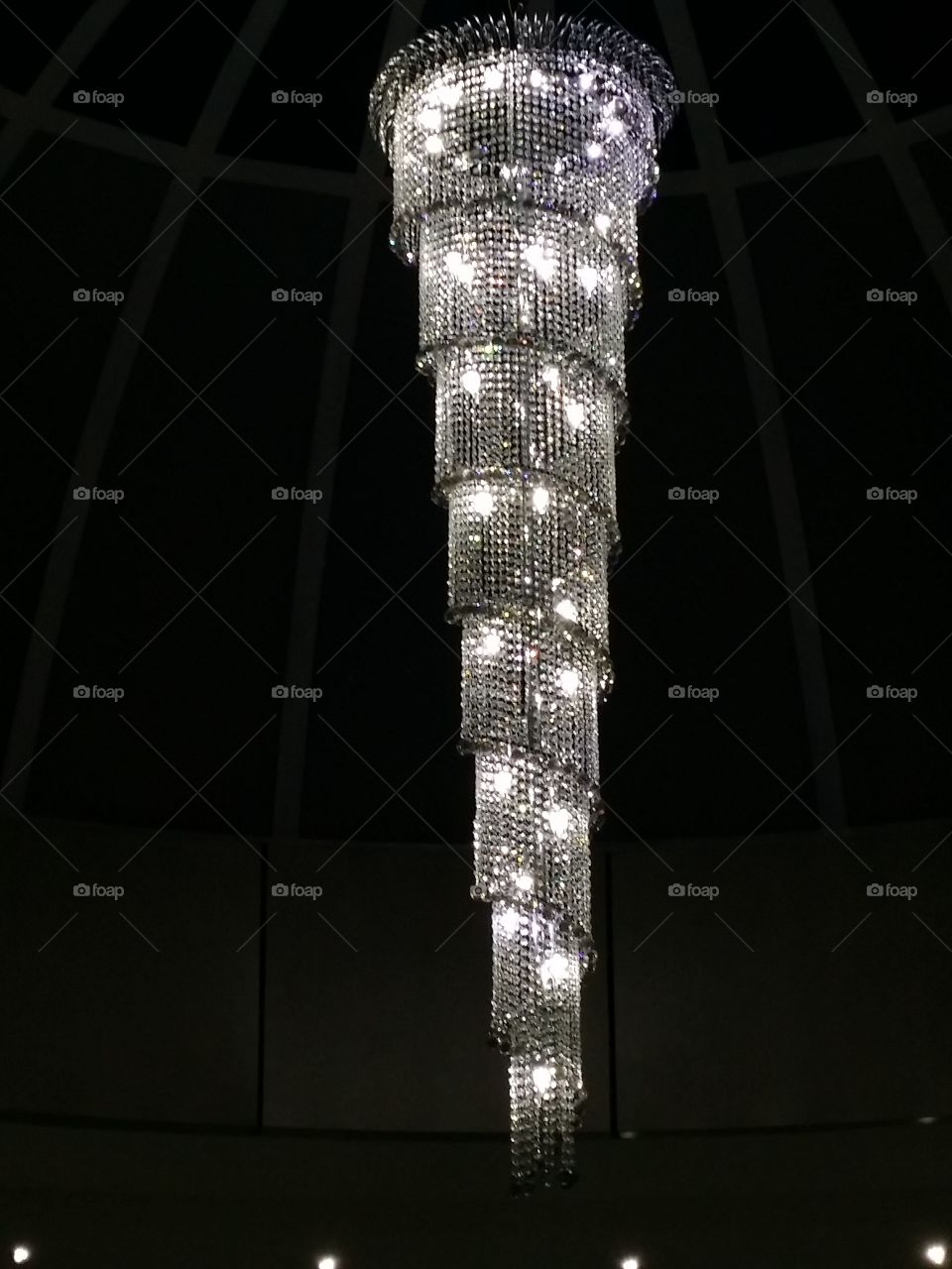 Stunning Glass Crystal Chandelier