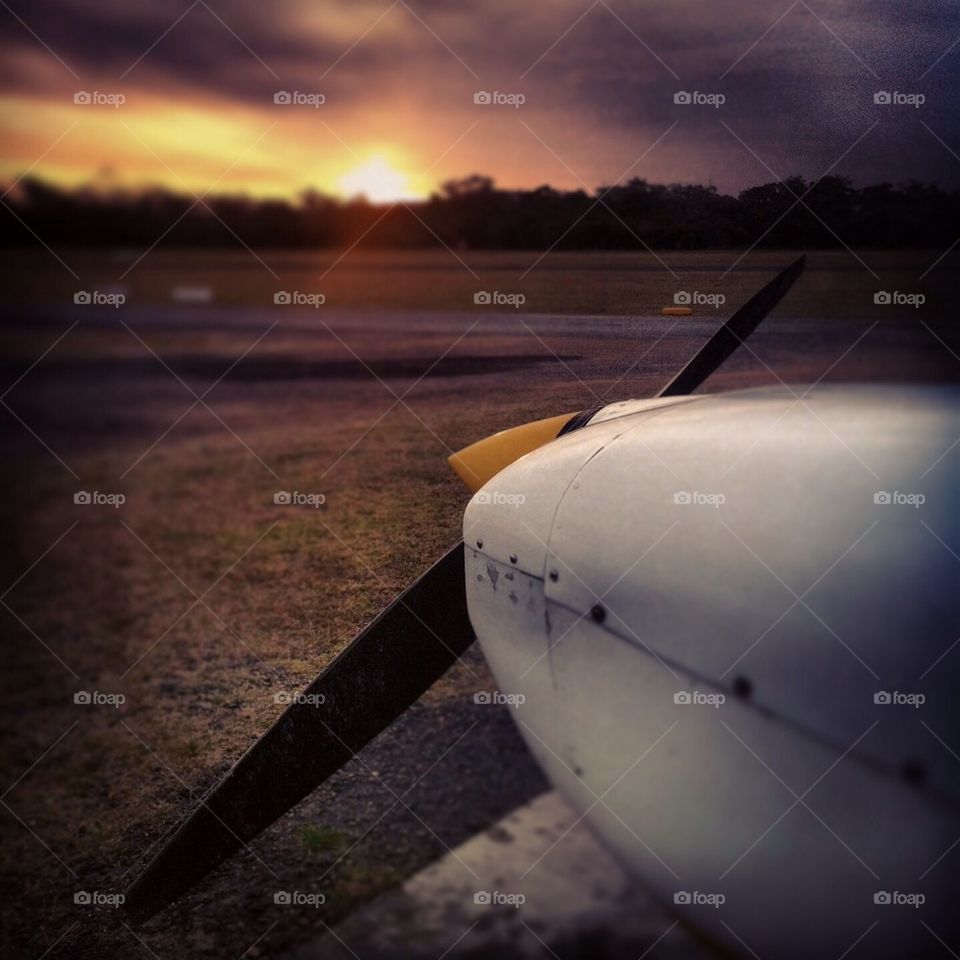 Cessna sunset