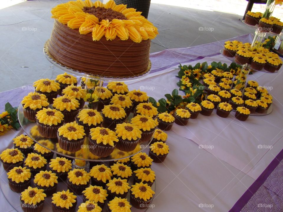 Sunflower cake