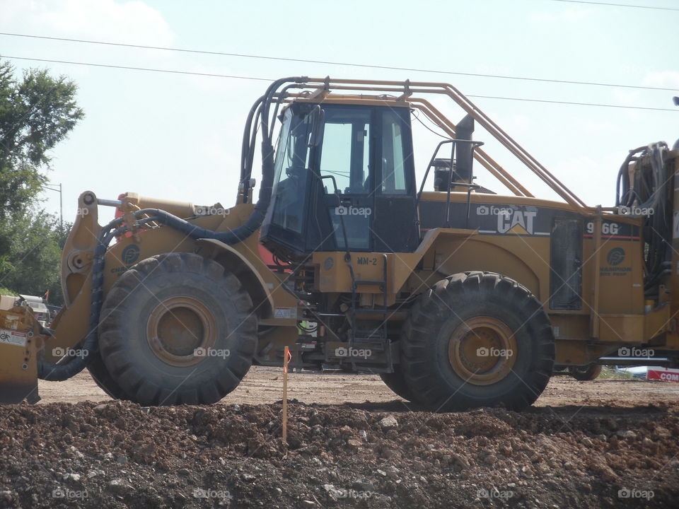 big cat 😻. This is a picture of a front end loader that I saw on my way to the Gulf of Mexico