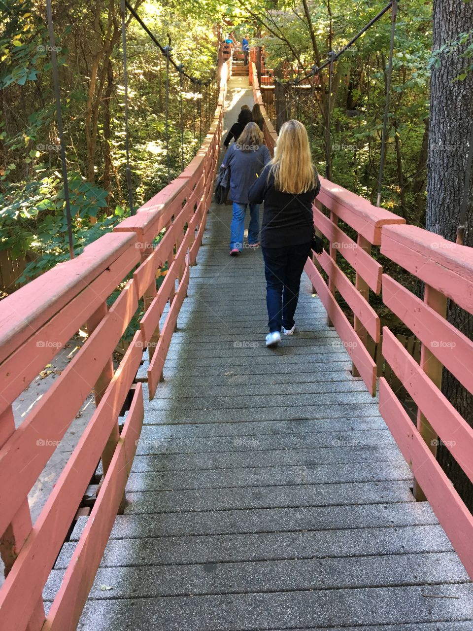 A walk on a bridge