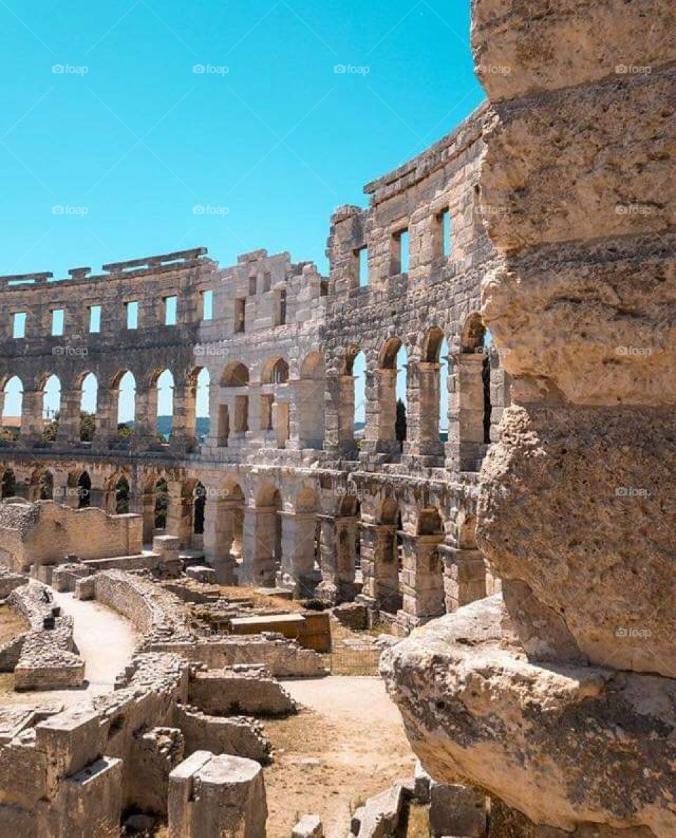 Pula Arena City From Croatia