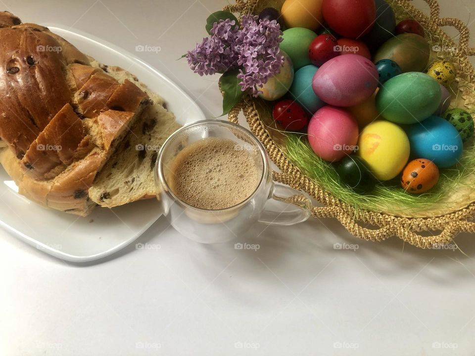 Colourful Eastern eggs 
