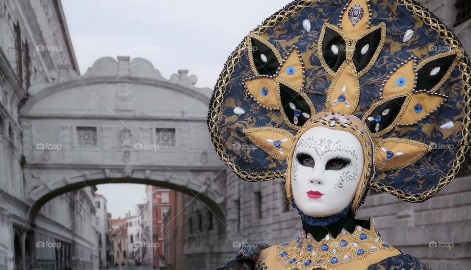 Carnevale di Venezia. Maschere in posa.