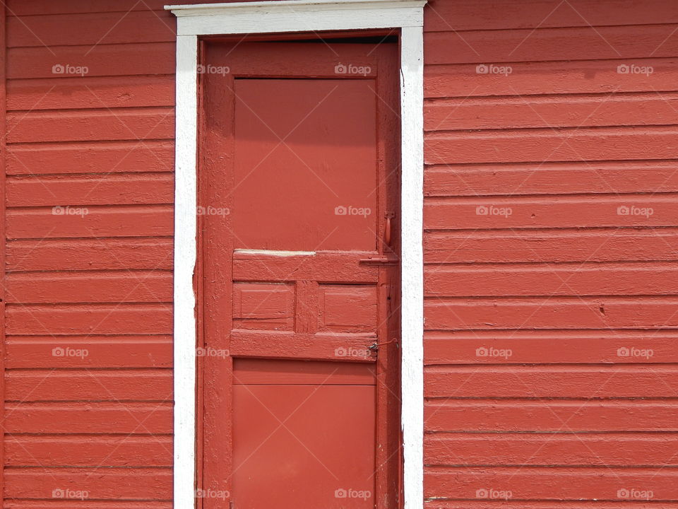 Red Farm Door