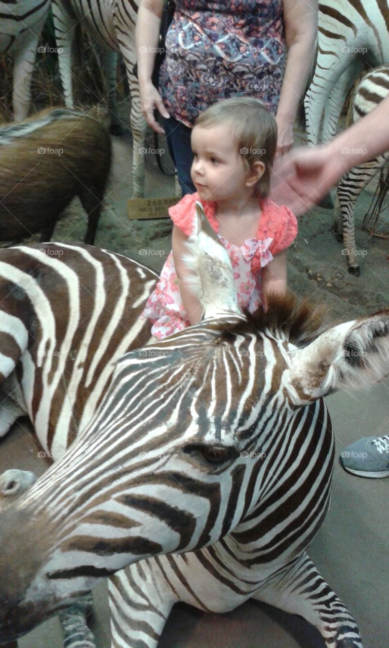 infant's striped ride