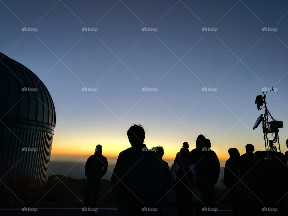 Sunset at observatory