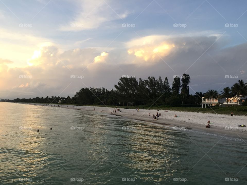 Sunset at the beach