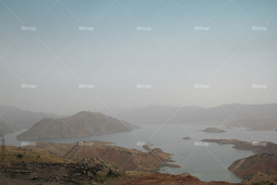 Fog, Water, Mountain, Landscape, Mist