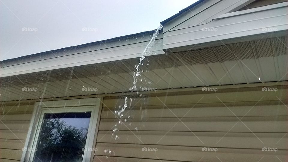 Pouring off the Roof