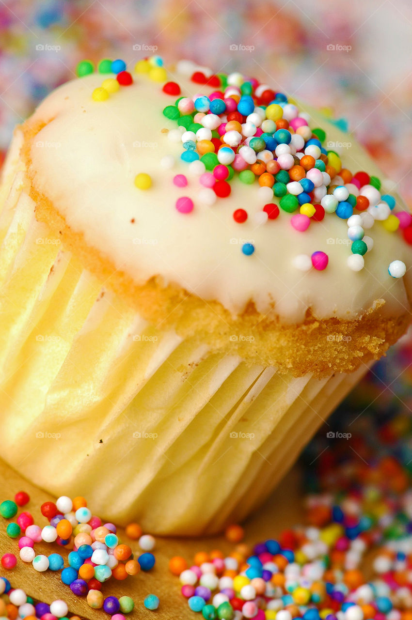 Colorful cupcake