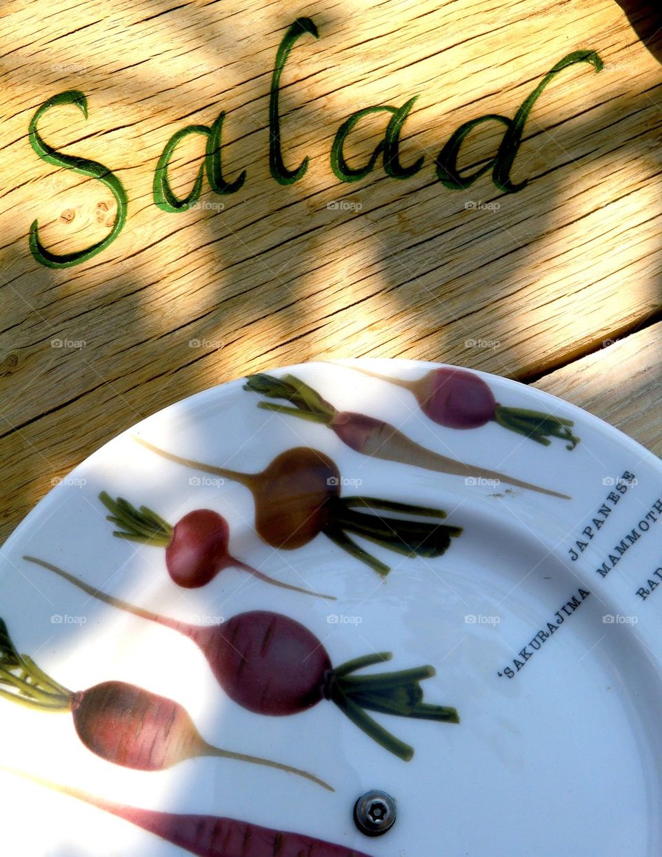 Dish for salad at Kew Garden