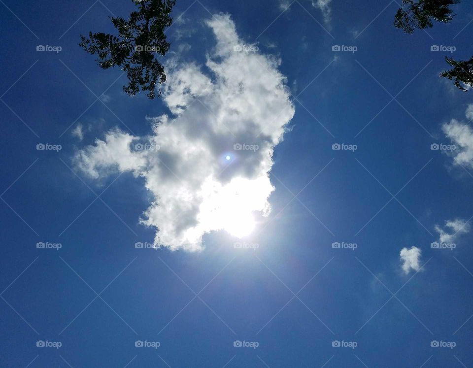 Cloud passing just after the Solar Eclipse